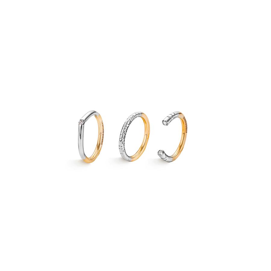 Anello 'Neon' tondo bicolore NEON | AN1 TAGBR